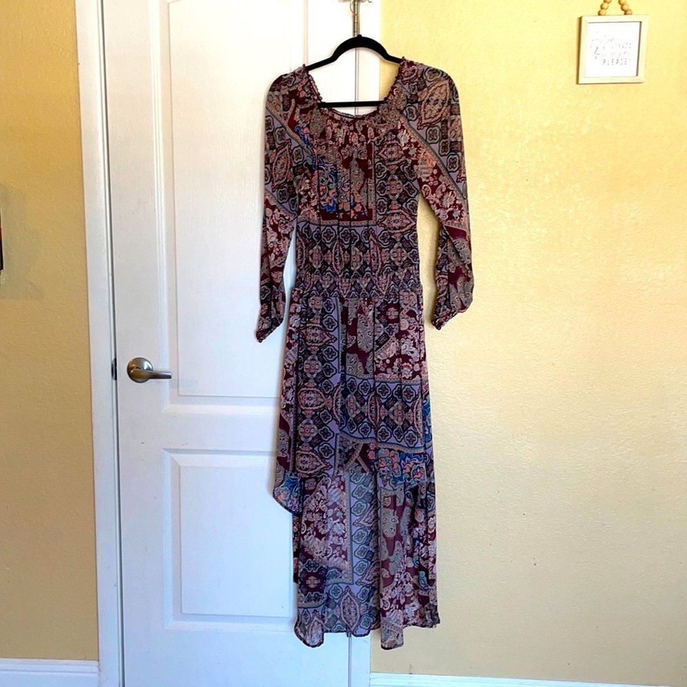 Fire Los Angeles Burgundy Dress Size M